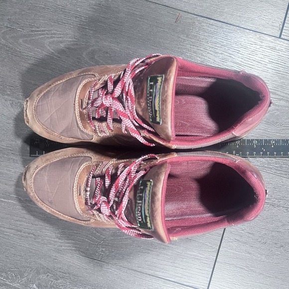 LL Bean Katahdin Store Hiking Shoes‎ Mens 12 Medium Brown Leather Nylon Waterers - Picture 8 of 10